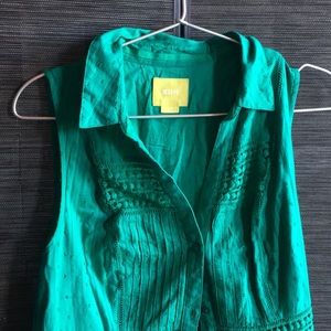 Maeve Green Sleeveless Dress Size 8